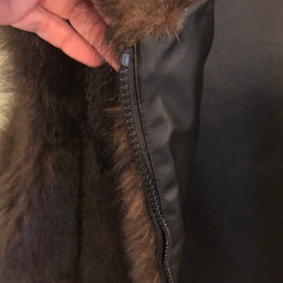 giacca Faux mink fur vest - Picture 6 of 7